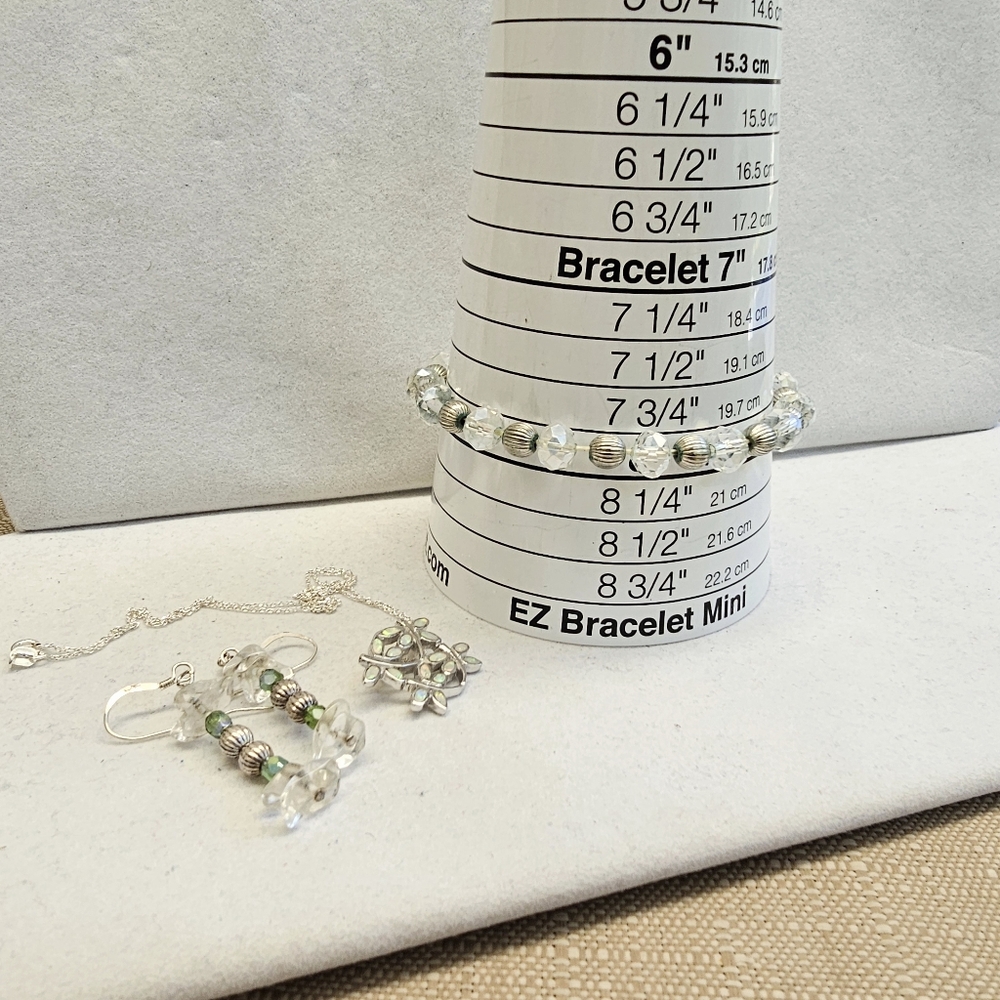 SET! ALL 925 Dragonfly Necklace with 925 Bead Bracelet and 925 Earrings SET! - Picture 16 of 16